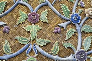 Images Dated 27th February 2012: Thailand, Bangkok. The Grand Palace, established in 1782. The Upper Terrace monuments