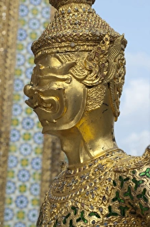 Images Dated 27th February 2012: Thailand, Bangkok. The Grand Palace, established in 1782. The Upper Terrace monuments