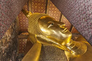 Thailand, Bangkok. Ko Ratanakosin, Wat Pho, Reclining Buddha