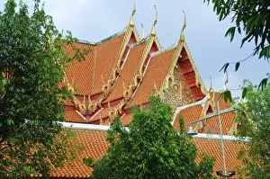 Wat Benchamabophit Prints: Thailand, Bangkok. Wat Benchamabophit (Marble Temple) Bangkok, Thailand