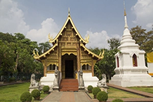 Chiang Mai Prints: Thailand, Chiang Mai, Wat Phra Singh Temple
