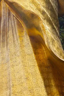 Shrine Prints: Thailand, Chonburi Province, Khao Sam Muk Shrine. Statue of the Goddess Sam Muk