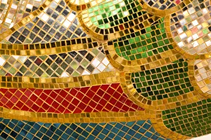 Images Dated 15th December 2020: Thailand, Colorful mosaic abstract