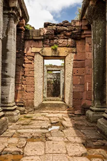 Thailand. Phimai Historical Park. Ruins of ancient Khmer temple complex