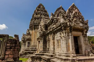 Nakhon Ratchasima Prints: Thailand. Phimai Historical Park. Ruins of ancient Khmer temple complex. Central Sanctuary