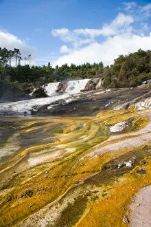 Images Dated 8th July 2006: Thermal Terraces, Orakei Korako Thermal Area, between Rotorua and Taupo, North Island