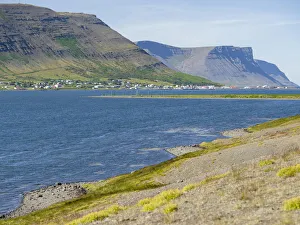 Images Dated 30th May 2019: Thingeyri located on the shore of Dyrafjordur fjord