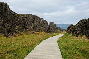 Boardwalk Prints: Thingvellir National Park, Iceland