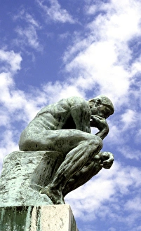 20th Century Prints: The Thinker by Rodin. 1906 Copyright: R. Sheridan / aA Collection