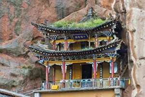Architecture Prints: Thousand-Buddha Cave, Mati Temple Scenic Area, Zhangye, Gansu Province, China