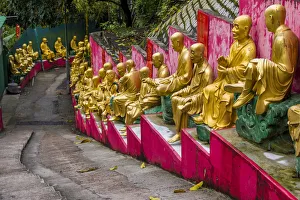 Hong Kong Prints: Ten Thousand Buddhas Monastery, Sha Tin, Hong Kong, China