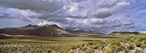 South American Prints: Thunderstorm clouds over the vulcano Isluga