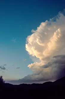 Thunderstorm over Sun Valley, Idaho. Cumulonimbus cloud. weather, clouds