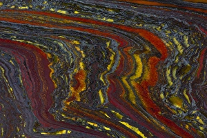Multi Colored Prints: Tiger Iron in red, yellow, blue