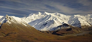 Tight Portrait of Un-named Alaska Range Peaks