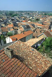 Images Dated 15th December 2005: Tile rooftops in Chauvigny, France. french, france, francaise, francais, europe