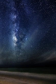 Celestial Prints: A time-lapse image of the stars and Milky Way, Florida