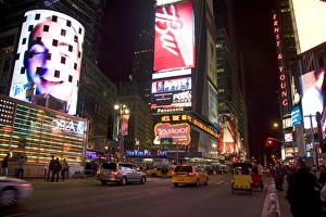 Metropolitan Prints: Times Square at night in Manhattan, New York City, New York, USA