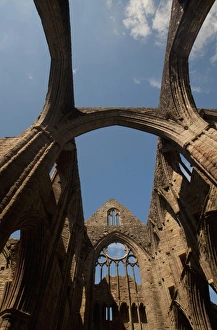 Tintern Abbey, River Wye Valley, Monmouthshire, Wales, UK