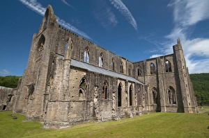 Monk Prints: Tintern Abbey, River Wye Valley, Monmouthshire, Wales, UK