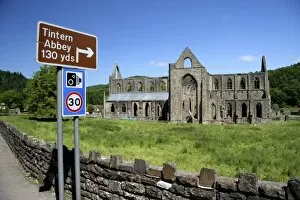 Images Dated 2nd June 2006: Tintern, Wales. The ruins of an ancient yet magnificent abbey, the Tintern Abbey in Wales