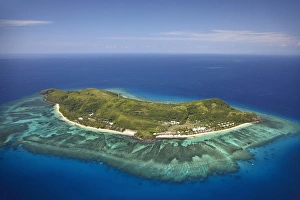 Tokoriki Island, Mamanuca Islands, Fiji, South Pacific - aerial