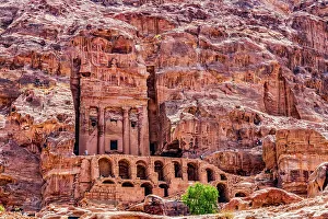 Tomb Prints: Tombs for Kings, Petra, Jordan. Built by Nabataeans in 200 BC to 400 AD