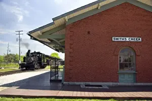 Dearborn Prints: Torch Lake steam locomotive at Smiths Creek Depot in Greenfield Village at The Henry