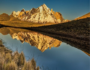 Images Dated 30th June 2024: Torres del Paine reflection, Chile
