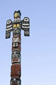 Images Dated 24th July 2008: Totem pole at the Royal BC Museum in Victoria British Columbia Canada