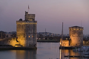 La Rochelle Prints: Tour Saint Nicolas, Tour de la Chaine, Vieux Port, La Rochelle, Charante Maritime