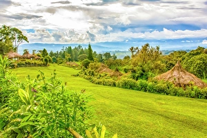 Murray Mccallum Prints: Tourist Resort, Highlands, Papua New Guinea