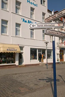 Images Dated 27th April 2004: tourist signs, warnemunde