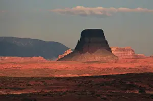 Luminous Prints: Tower Butte at Sunset; Glen Canyon National Recreation Area; Page; Arizona; USA