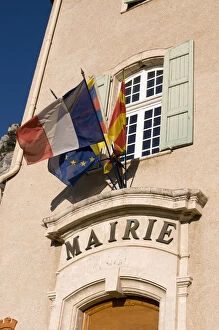Images Dated 20th August 2008: Town Hall, Moustiers-Sainte-Marie, Provence, France