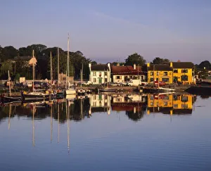 County Galway Prints: Town and harbour, Kinvarra, County Galway, Connacht, Ireland