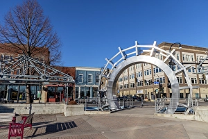 Prints of Town square in Grand Forks, North Dakota, USA Images Dated 2024 September: Town square in Grand Forks, North Dakota, USA
