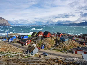 Settlement Prints: The town Uummannaq in the northwest of Greenland, Kingdom of Denmark
