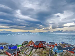 Settlement Prints: The town Uummannaq in the northwest of Greenland, Kingdom of Denmark