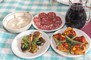Vegetable Prints: Traditional local food, Tenuta Tannoja, Andria, Italy, Europe
