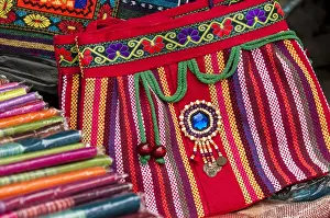 Terrace Prints: Traditional skirts Souvenir bags Dragon Spine Rice Terraces Longsheng, China