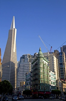 Tall Prints: The Transamerica Pyramid skyscraper in San Francisco, California, USA