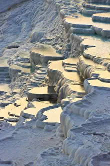 Travertine terraces of Pamukkale (UNESCO World Heritage Site), Turkey