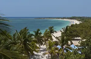 Images Dated 2029: Trinidad Cuba beautiful sandy beach from above taken from the Hotel Ancon on