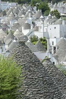 Rooftop Prints: Trulli in Alberobello, Italy, Europe
