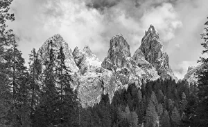 Lonely Prints: Tschamin Valley, Valle di Ciamin, in the Rosengarten, Catinaccio mountain range