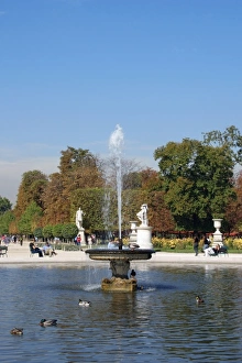 Images Dated 23rd September 2005: The Tuileries Garden. Small lake. Paris, France