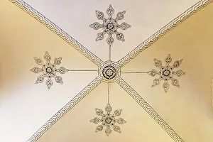 Ceiling Prints: Tunis, Tunisia. Decorated ceiling in a house near the Tunis Souk