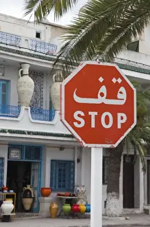 Tunisia, Cap Bon, Nabeul, biggest Tunisian ceramics center, pottery shop
