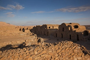 Tunisian Prints: Tunisia, Ksour Area, Debbab, Ksar Ouled Debbab, abandoned ksar building